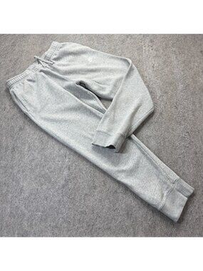 Nike Sportswear Club Fleece Joggers Men L Gray Tapered 28" Sweatpants b048